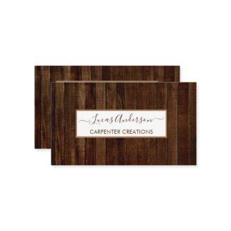 Stylish Modern Wooden Carpentry Construction Busin