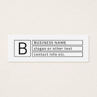 Stylish Monogram & Business Name (or other text)