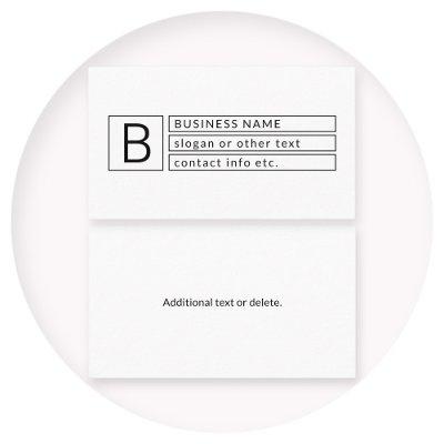 Stylish Monogram & Business Name (or other text)