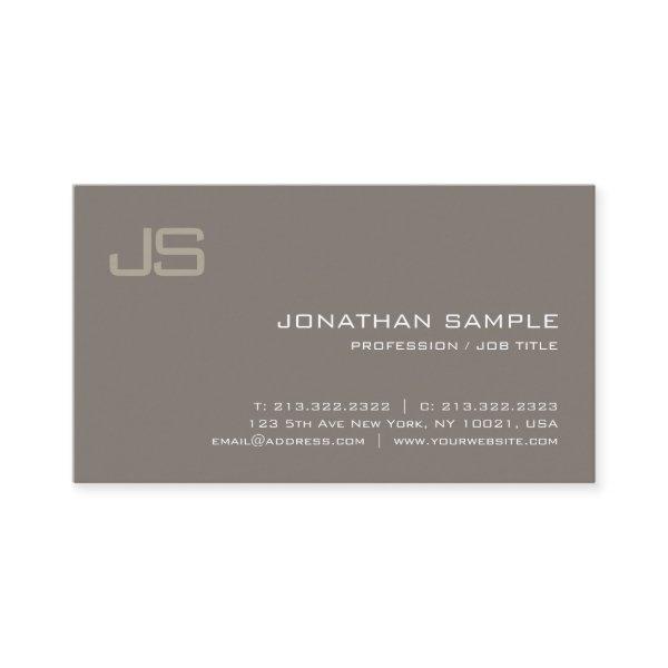 Stylish Monogram Design Modern Professional Plain