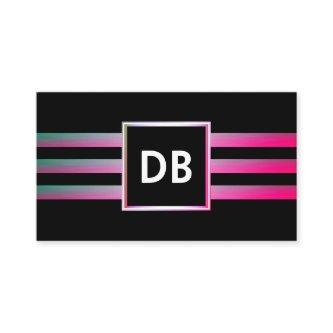 Stylish Monogram Glamour Striped