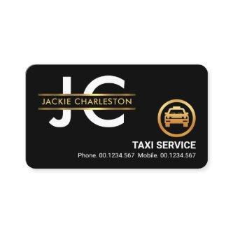 Stylish Monogram Gold Placard Frame Taxi Driver