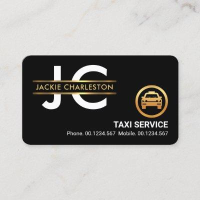Stylish Monogram Gold Placard Frame Taxi Driver