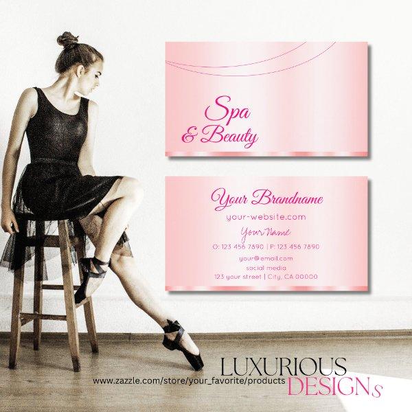 Stylish Pastel Pink Glamorous Professional Simple
