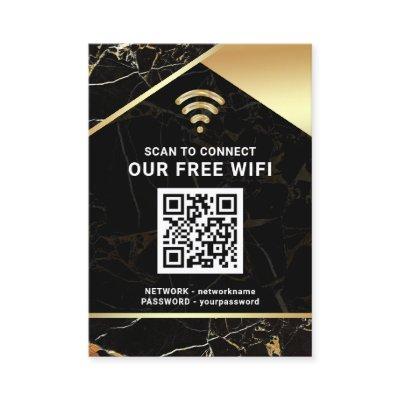Stylish Personalized QR Code Wifi Network Password