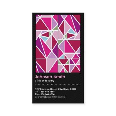 Stylish Pink Abstract Diamond Pattern QR Code