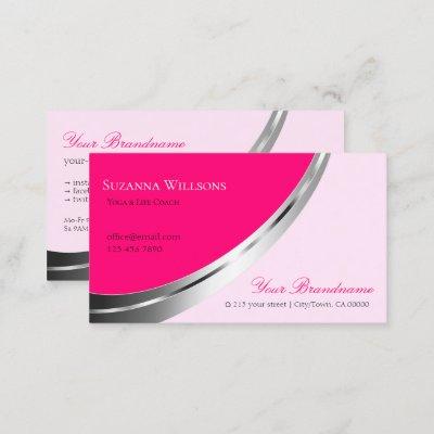 Stylish Pink with Decorative Silver Decor Modern
