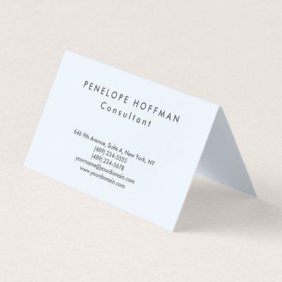 Stylish Plain Simple Professional Class