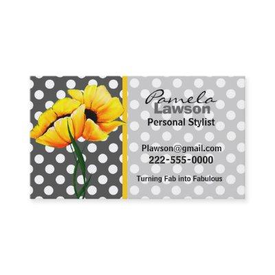 Stylish Polka Dot & Poppy
