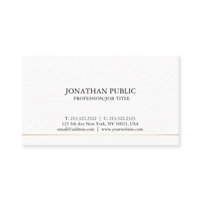 Stylish Professional Chic Modern Sleek Plain