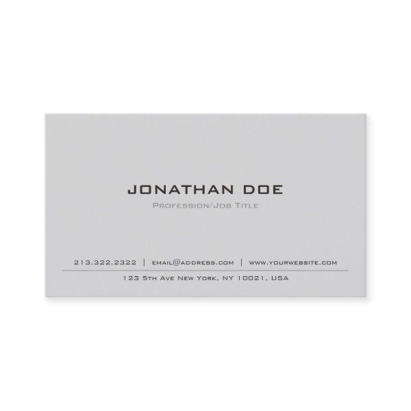 Stylish Professional Classic Elegant Clean Plain