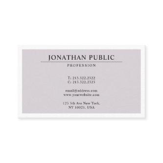 Stylish Professional Design Modern Minimal Plain