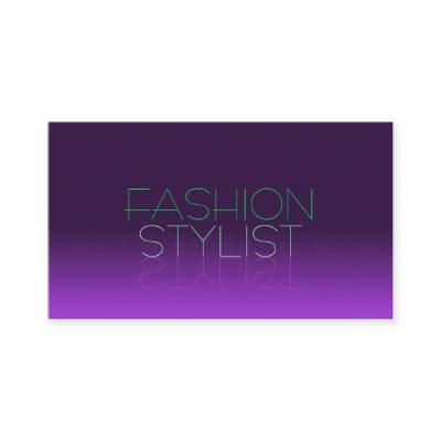 Stylish Purple and Green Mirror Letters Modern
