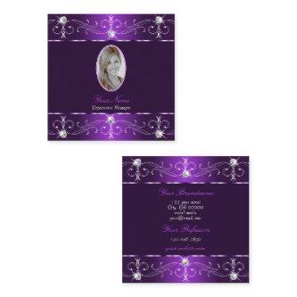 Stylish Purple and Lilac Ornate Ornaments add Foto Square