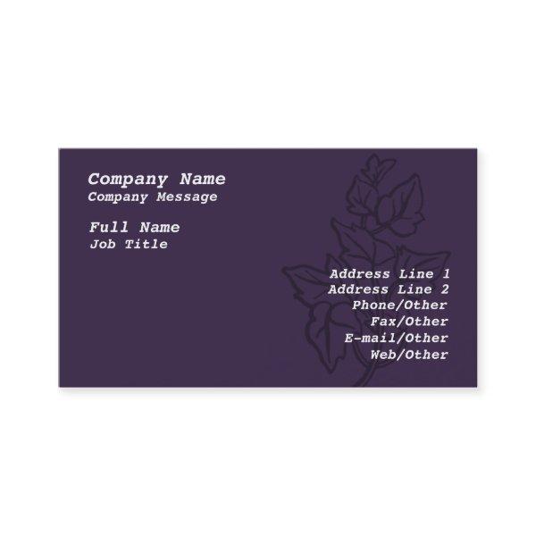Stylish Purple Ivy  Template