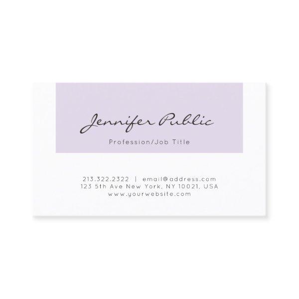 Stylish Purple White Sleek Professional Modern Top