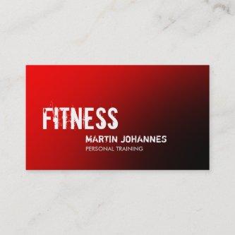 Stylish Red Black Personal Trainer