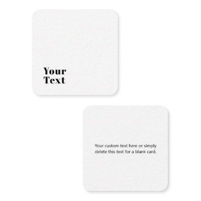Stylish Retro Modern Lettering | Editable Black Enclosure Card