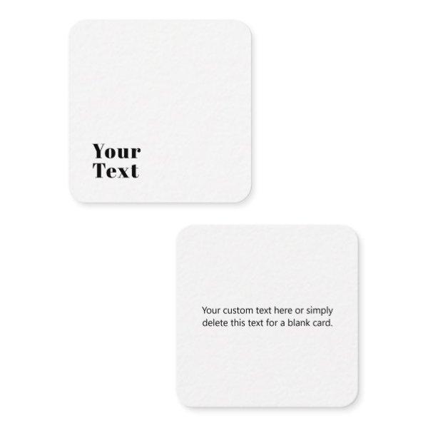 Stylish Retro Modern Lettering | Editable Black Enclosure Card