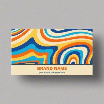 Stylish Retro Psychedelic Groovy Colorful Abstract