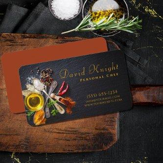 Stylish Script Food Spice Personal Chef Catering