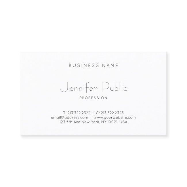 Stylish Simple Modern Elegant Minimalistic Plain