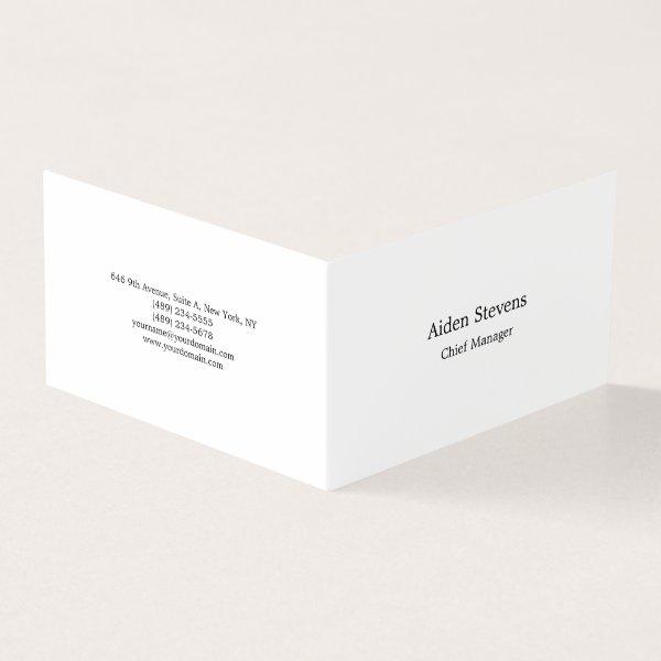 Stylish Simple Plain Black & White Minimalist