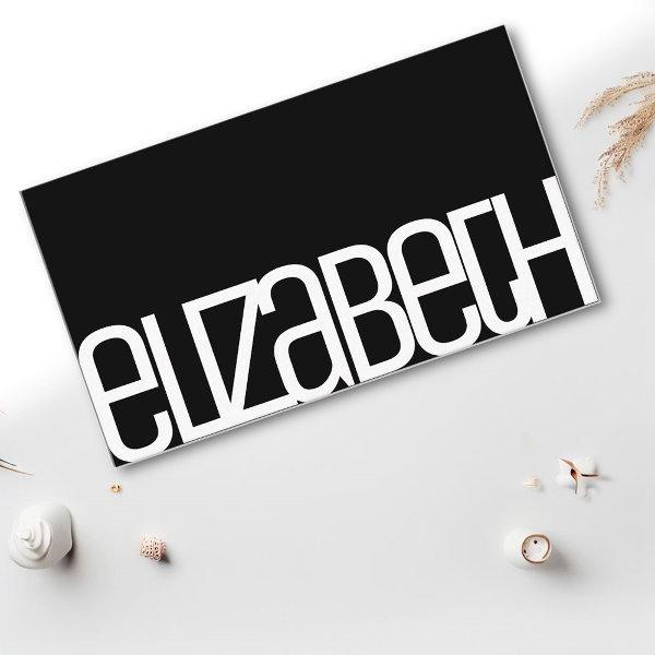 Stylish Simple Plain Black White Minimalist Modern