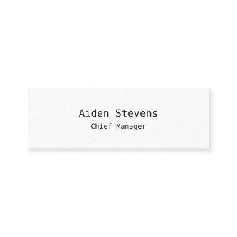 Stylish Simple Plain White Minimalist Modern Mini