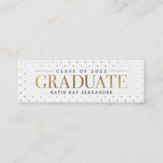 Stylish Tag Graduate  Calling Card