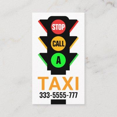Stylish Traffic Light Calling Taxi