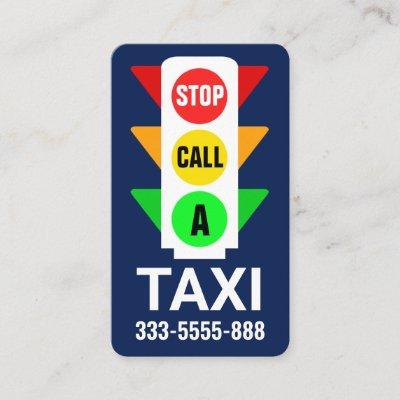 Stylish Traffic Light Calling Taxi Cab