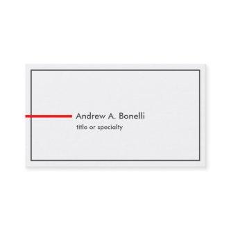 Stylish Trendy Black White Red Professional Modern