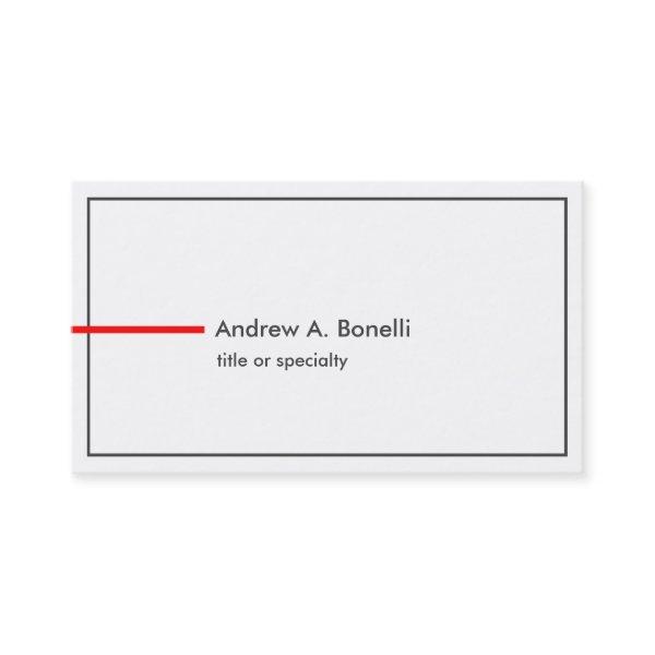 Stylish Trendy Black White Red Professional Modern