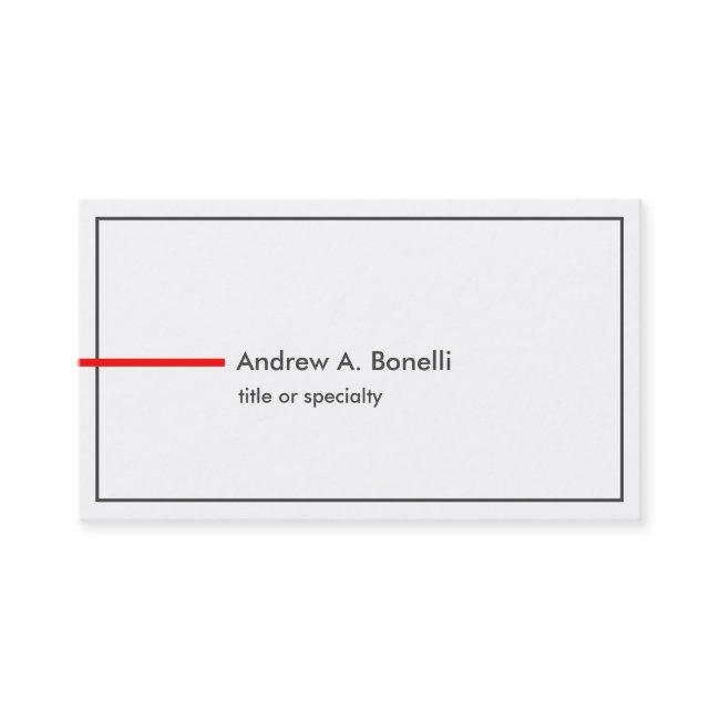Stylish Trendy Black White Red Professional Modern