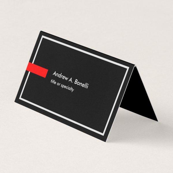 Stylish Trendy Black White Red Professional Modern