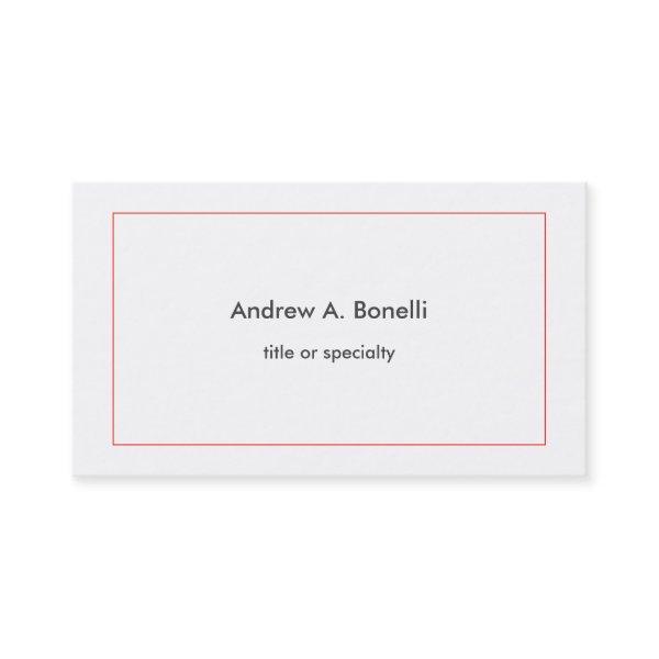 Stylish Trendy Black White Red Professional Modern