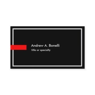 Stylish Trendy Black White Red Professional Modern