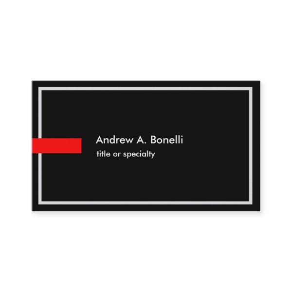 Stylish Trendy Black White Red Professional Modern