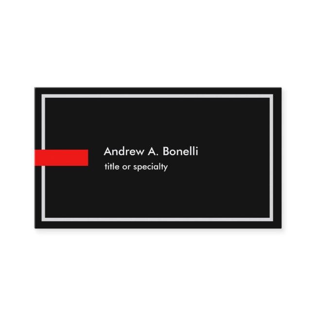 Stylish Trendy Black White Red Professional Modern