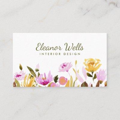 Stylish Watercolor Floral Personalized