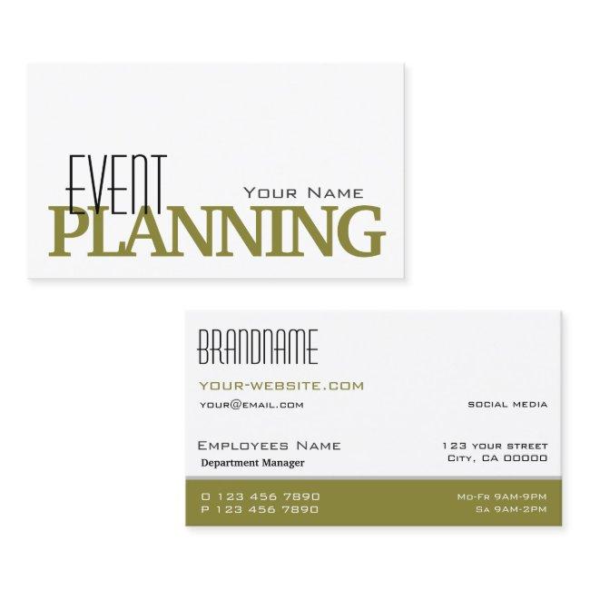 Stylish White Olive Simple and Professional
