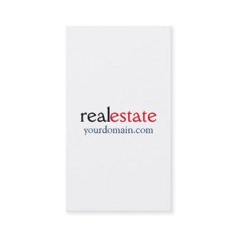 Stylish White Real Estate Agent Professional