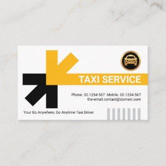Stylish Yellow Taxi Travel Routes Taxi Cab Driver