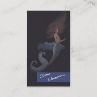 Stylist Hair Mermaid Custom Template Art Print