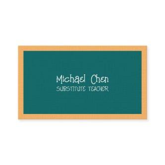 Substitute Teacher Chalkboard