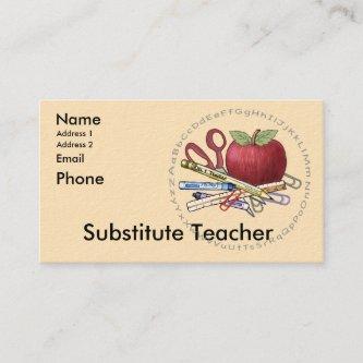 Substitute Teacher custom name