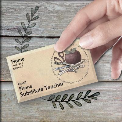 Substitute Teacher custom name