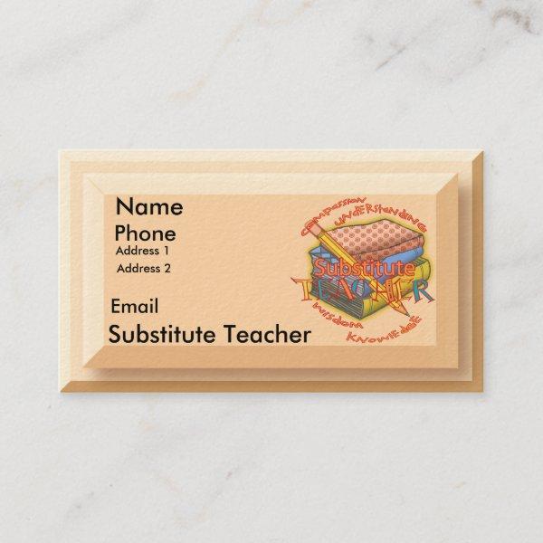 Substitute Teacher Motto custom name