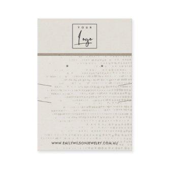 SUBTLE EGG WHITE DOTS NECKLACE EARRING DISPLAY